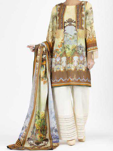 Almirah ALP-2PS 862 Cream Lawn Collection 2021